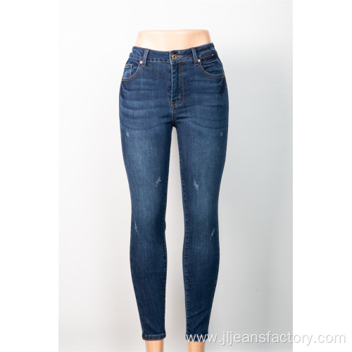 Wholesale Ladies Blue Skinny Jeans